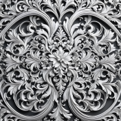 Silver Ornamental Paper 