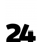 Weekly Pocket Card 3x4 24