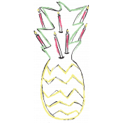 Birthday Illustration Pineapple 02