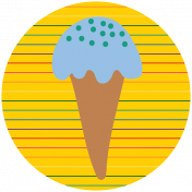 Ice Cream Print Circle2