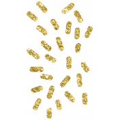 Ice Cream Sprinkles Gold Glitter