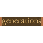 Yesteryear Label Generations