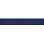 Label Blessed Ramadan