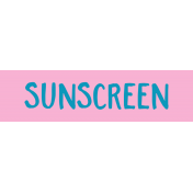 Label Sunscreen