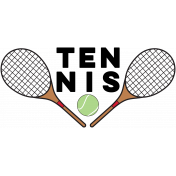 Sports Word Tennis Word Art