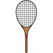 Sports Print Tennis Racket