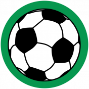 Sports Print Circle Soccer