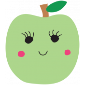 Cute Apple Green Illustration