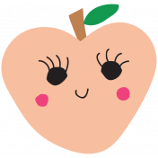 Cute Peach Illustration