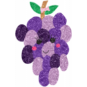 Cute Fruits Glitter Grape