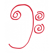 Art School Music Doodle Bass Clef 1