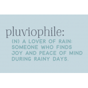 Cozy Day Print Pluviophile Color