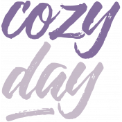 Cozy Day Word Stamp Cozy Day