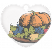 Enchanting Thanksgiving Heart Charm