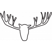 Deer 2 Outline