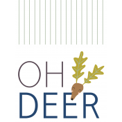 Oh Deer Pocket Card 01 3x4 Paper