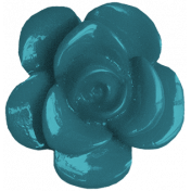 Plastic Blue Flower
