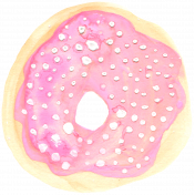 Donut Worry Watercolor Donut 1