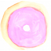 Donut Worry Watercolor Donut 3