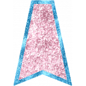 Donut Worry Glitter Flag 1