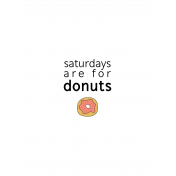 Foodie Art Print Donuts 8x10