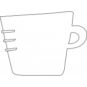 Measuring Cup Outline Illustration