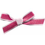Unicorn Tea Party Element- Bow- Pink