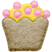 Seriously Sweet Element- Felt Cupcake 6