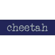 Kenya WordArt cheetah