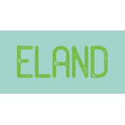 Kenya WordArt Eland