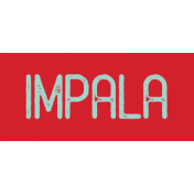 Kenya WordArt impala