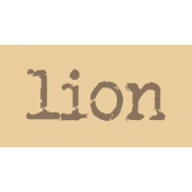 Kenya WordArt lion
