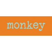 Kenya WordArt monkey