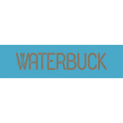 Kenya WordArt waterbuck