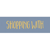 Family Day Word Art- Label- Shopping With