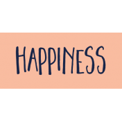 Family Day Word Art- Label- Happiness