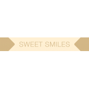 Baby Baby Label Sweet Smiles