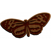 Scraps Bundle 4 Elements- Wooden Butterfly