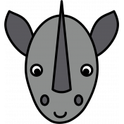 Animal Color Illustrations- Rhino