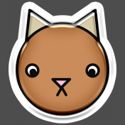 BYB Animals- Cat Sticker 4