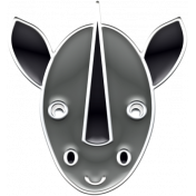 BYB Animals- Enamel Rhino