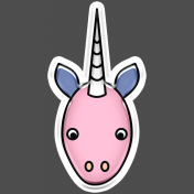 BYB Animals- Unicorn Sticker