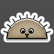 BYB Animals- Hedgehog Sticker