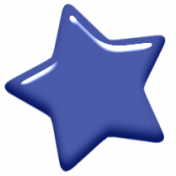 Digital Day Elements- Blue Enamel Star