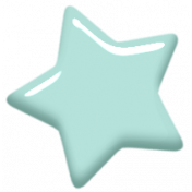 Digital Day Elements- Mint Enamel Star