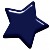Digital Day Elements- Navy Blue Enamel Star