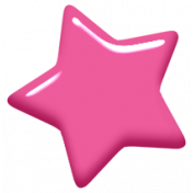 Digital Day Elements- Pink Enamel Star