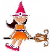 Halloween Enamel Pin- Witch