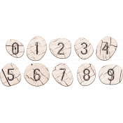 Day of Thanks- Wood Numbers