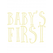 Baby's First Journal Card- 09 3x4 color
